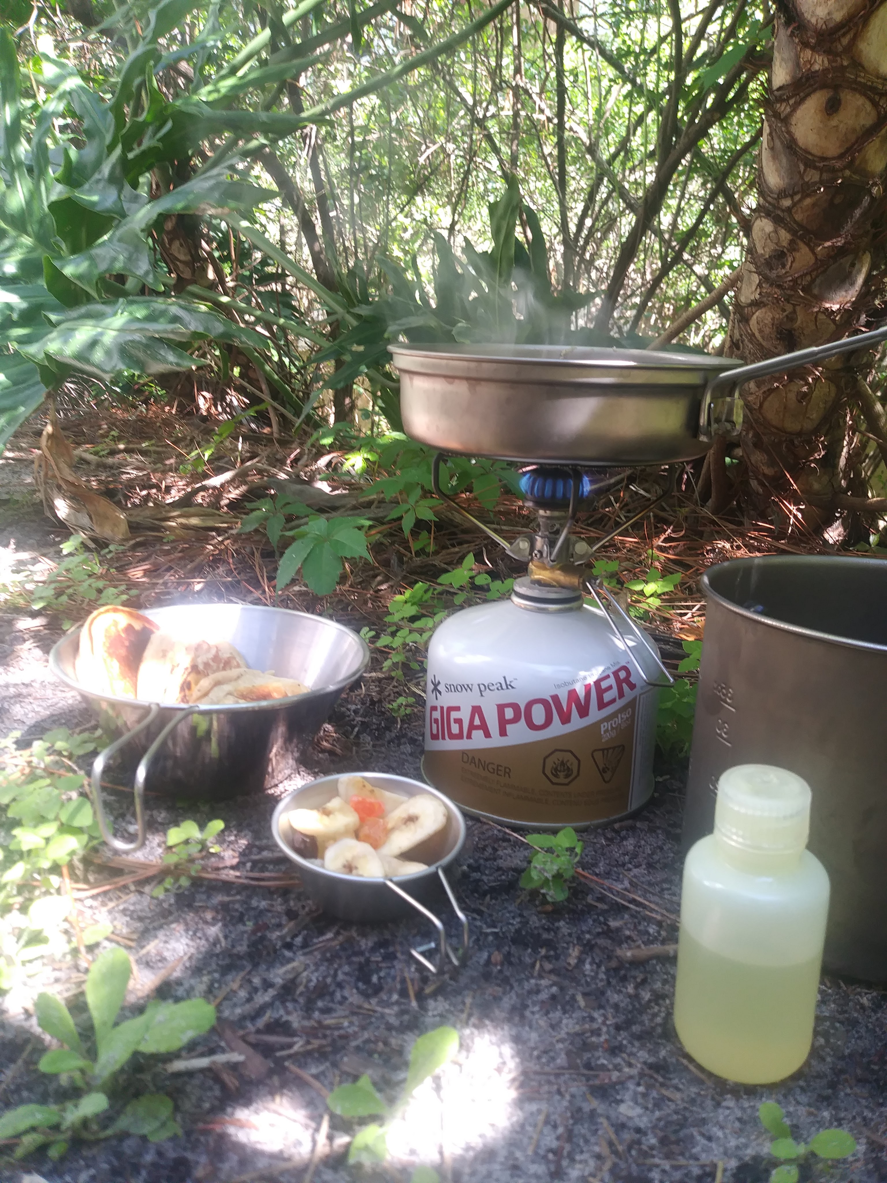 Original photograph of the Snow Peak GigaPower stove passed from father to son